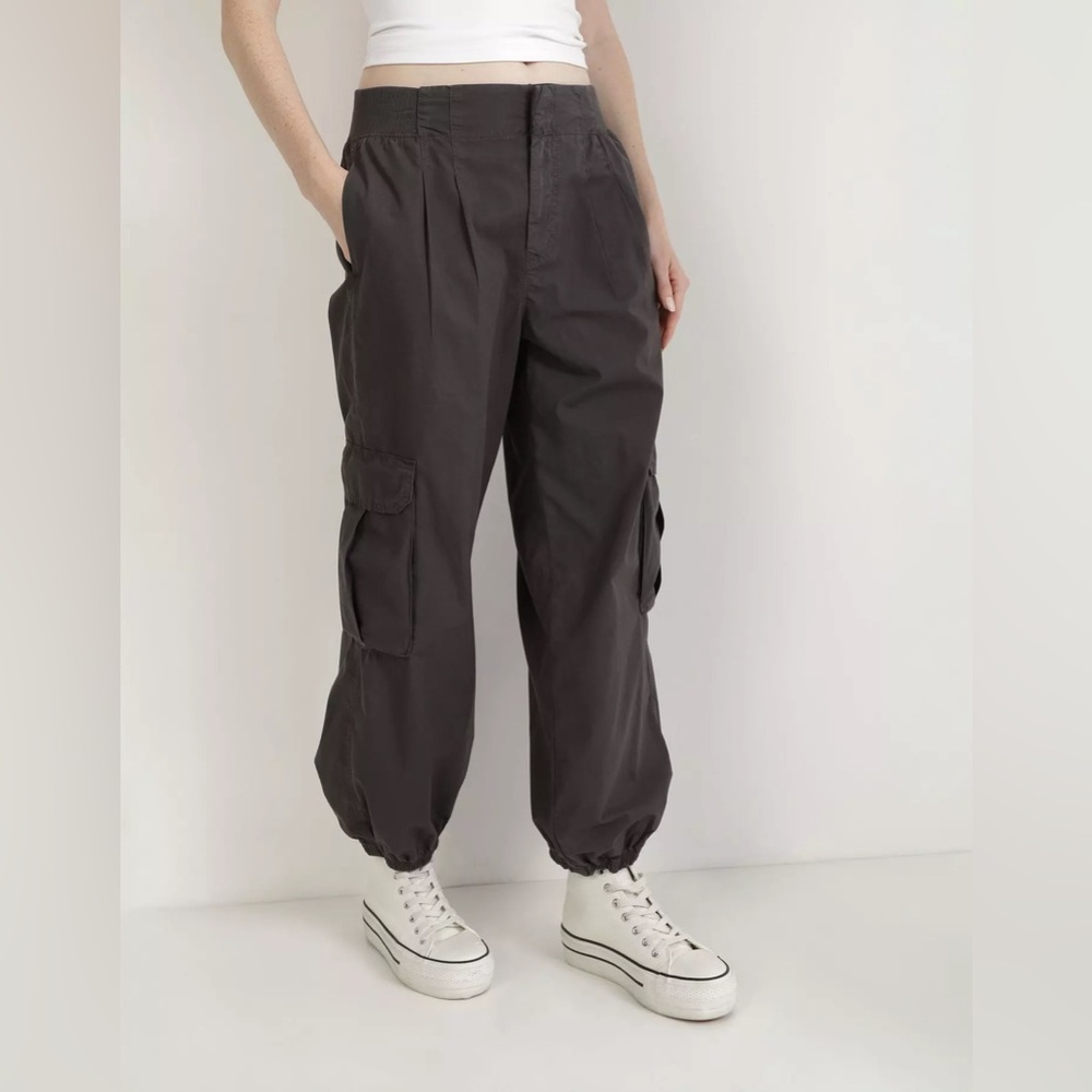 aerie gray cargo jogger pants